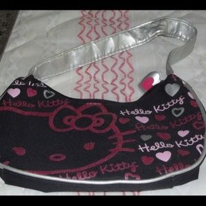 Hello Kitty Purse With Bonuses Black Pink Silver
